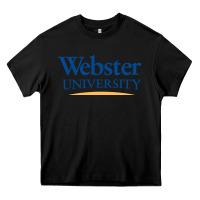 Black webster university Heavy Core Tee - SnappyArt