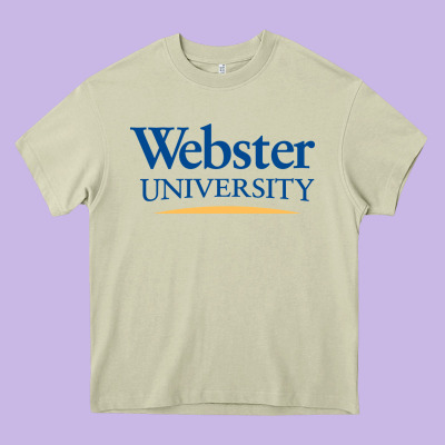 Webster University Heavy Core Tee Designed By Snappyart