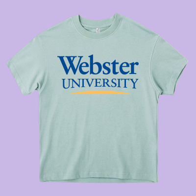 Webster University Heavy Core Tee Designed By Snappyart