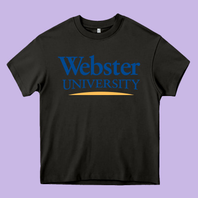 Webster University Heavy Core Tee Designed By Snappyart