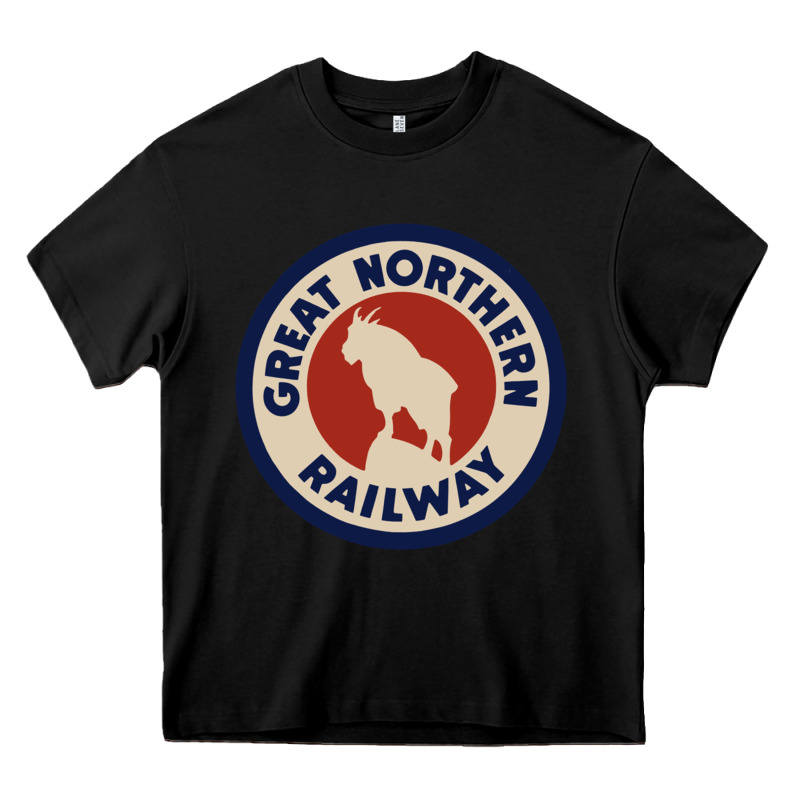 Great Northern Railroad Heavy Core Tee by SnappyArt | Teevron