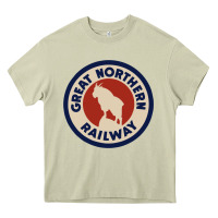 Mossy Great Northern Railroad Heavy Core Tee - SnappyArt
