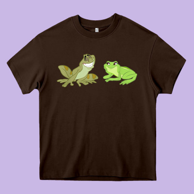 The Princess And The Frog Tiana And Naveen Art Heavy Core Tee Designed By Snappyart