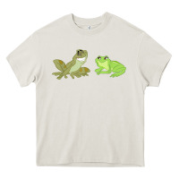 Cream The Princess and the Frog Tiana and Naveen Art Heavy Core Tee - SnappyArt