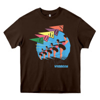 Chocolate Brown the go go's   vacation retro t shirt Heavy Core Tee - SnappyArt