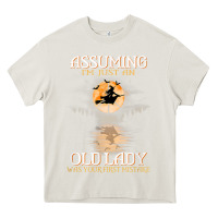 Cream assuming i'm just an old lady was your first mistake witch Heavy Core Tee - SnappyArt