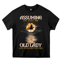 Black assuming i'm just an old lady was your first mistake witch Heavy Core Tee - SnappyArt