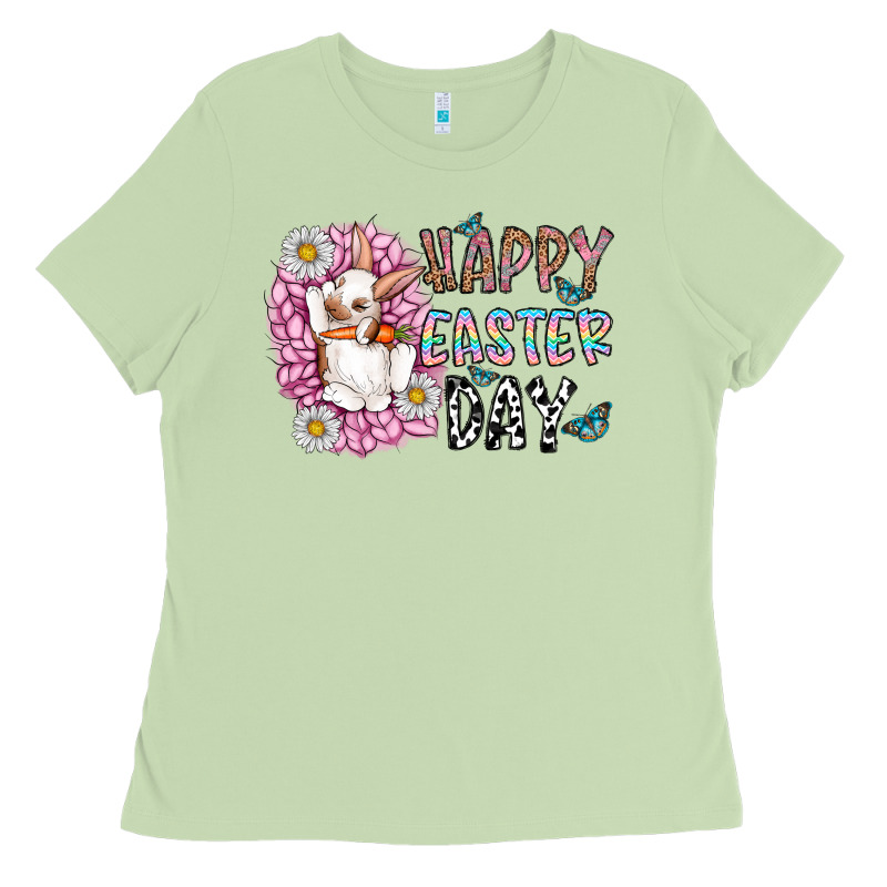 Happy Easter Day Ladies Tee by CowhideDigitalArt | Teevron