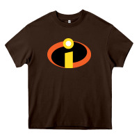 Chocolate Brown incredibles Heavy Core Tee - SnappyArt
