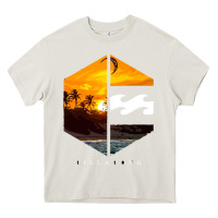 Cream billabong Heavy Core Tee - SnappyArt