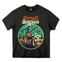 Asphalt sturgill simpson retro Heavy Core Tee - SnappyArt