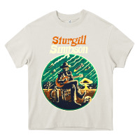 Cream sturgill simpson retro Heavy Core Tee - SnappyArt