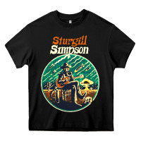 Black sturgill simpson retro Heavy Core Tee - SnappyArt