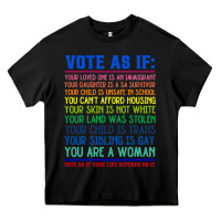 Black Vote As If Your Life Depends On It Human Rights Heavy Core Tee - SnappyArt