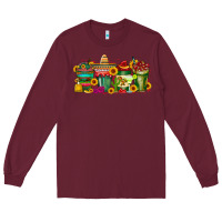 Burgundy mexico drink Long Sleeve Tee - RacoonDesign