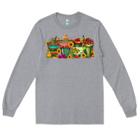Heather Grey mexico drink Long Sleeve Tee - RacoonDesign