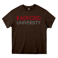 Chocolate Brown The radford university Heavy Core Tee - SnappyArt