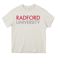 Cream The radford university Heavy Core Tee - SnappyArt