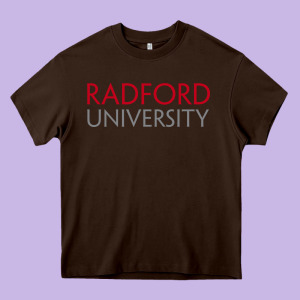 The Radford University Heavy Core Tee Designed By Snappyart