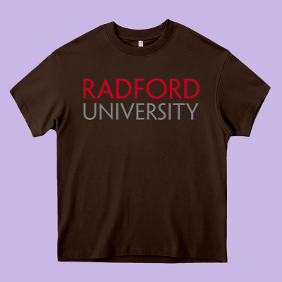 The Radford University Heavy Core Tee Designed By Snappyart