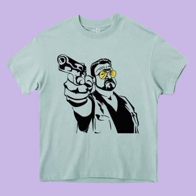 Big Lebowski Heavy Core Tee Designed By Snappyart