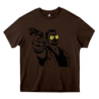 Chocolate Brown big lebowski Heavy Core Tee - SnappyArt