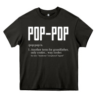 Asphalt Pop Pop Gifts Grandpa Fathers Day Pop-Pop Heavy Core Tee - SnappyArt