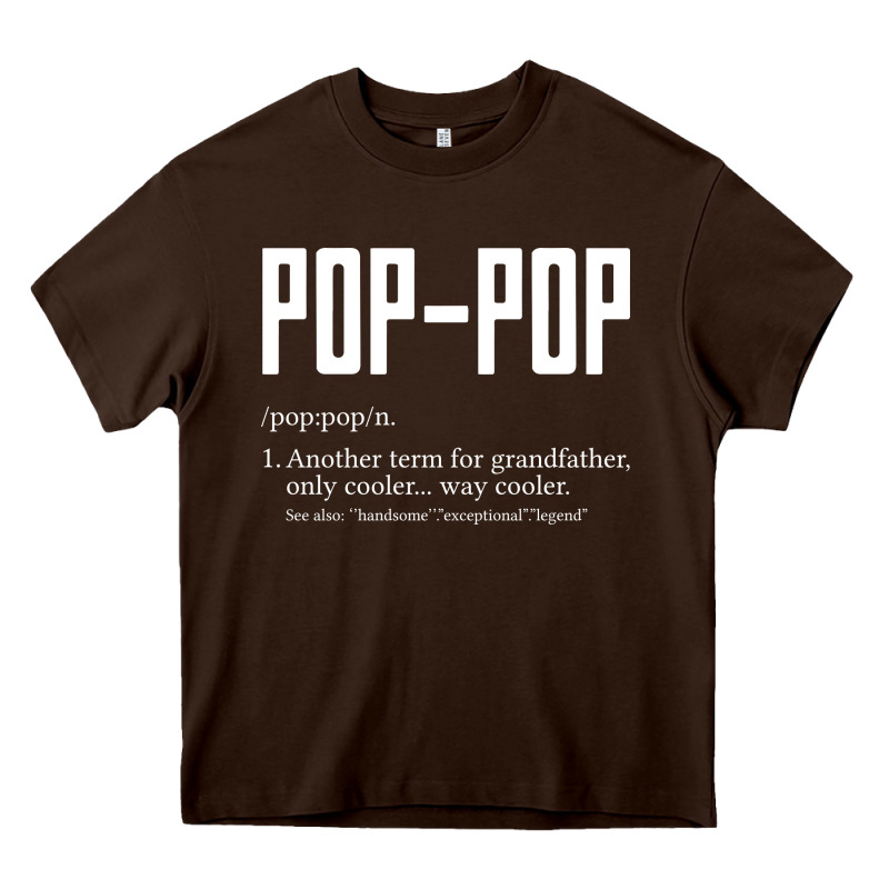 Pop Pop Gifts Grandpa Fathers Day Pop-pop Heavy Core Tee by SnappyArt | Teevron