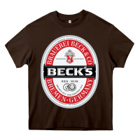 Chocolate Brown Beck’s-Dark Heavy Core Tee - SnappyArt