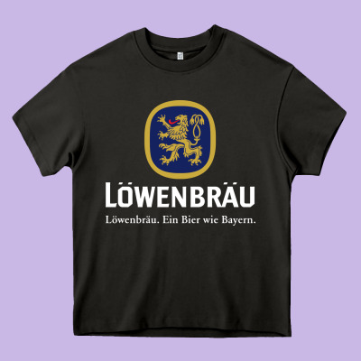 Lowenbrau Heavy Core Tee Designed By Snappyart