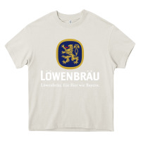 Cream lowenbrau Heavy Core Tee - SnappyArt