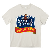 Cream samuel adams Heavy Core Tee - SnappyArt