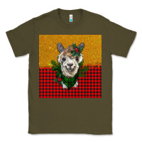 Army Green christmas alpacas Classic Tee - BarkalooDesign