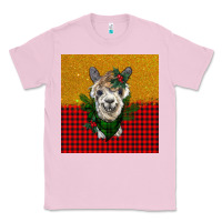 Bubblegum Pink christmas alpacas Classic Tee - BarkalooDesign