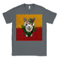 Charcoal Heather christmas alpacas Classic Tee - BarkalooDesign
