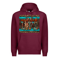 Burgundy nail tech life Premium Hoodie - BarkalooDesign