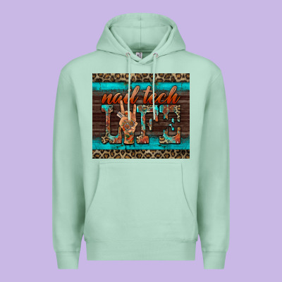 Nail Tech Life Premium Hoodie Designed By Barkaloodesign