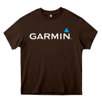 Chocolate Brown Official Garmin Original Merchandise Heavy Core Tee - SnappyArt