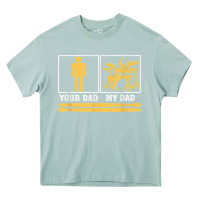 Arona mens my dad is a drummer your dad not drum player father's day t shirt Heavy Core Tee - SnappyArt
