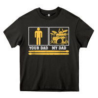 Asphalt mens my dad is a drummer your dad not drum player father's day t shirt Heavy Core Tee - SnappyArt