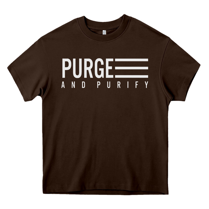 Purge And Purify Graphic Heavy Core Tee by SnappyArt | Teevron