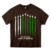 Chocolate Brown pakistan air force shirt   pakistani flag men women kids t shirt Heavy Core Tee - SnappyArt