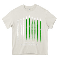 Cream pakistan air force shirt   pakistani flag men women kids t shirt Heavy Core Tee - SnappyArt