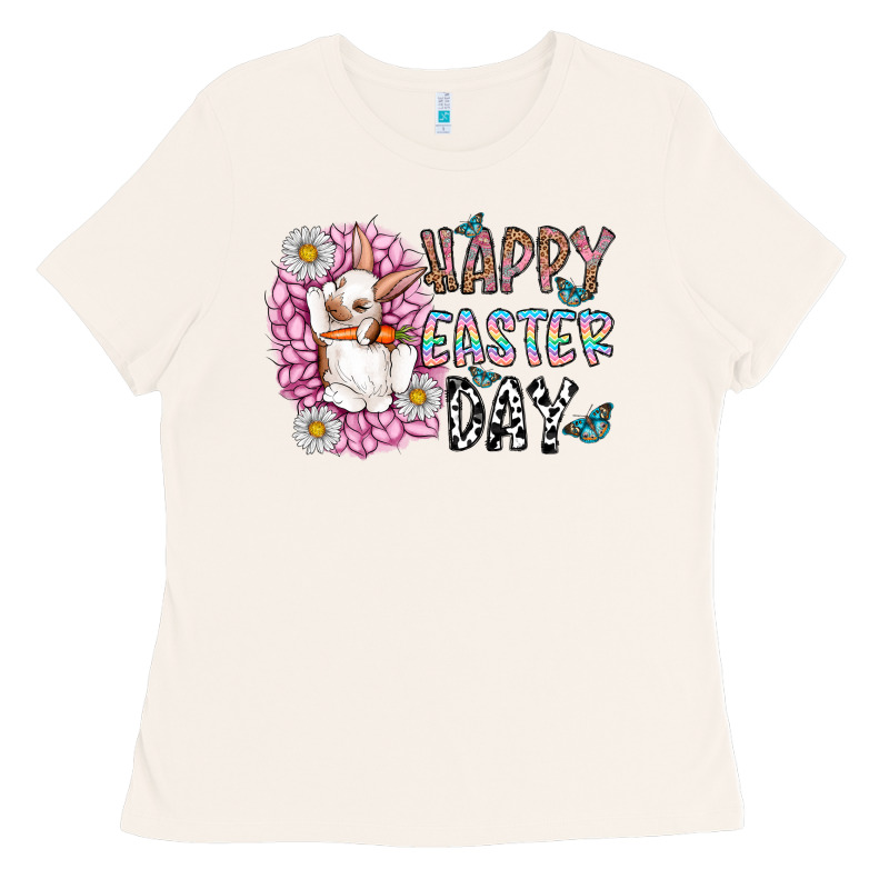 Happy Easter Day Ladies Tee by CowhideDigitalArt | Teevron