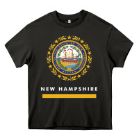 Asphalt new hampshire state flag new Heavy Core Tee - SnappyArt