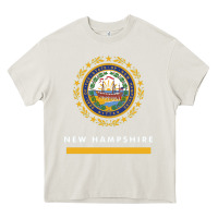 Cream new hampshire state flag new Heavy Core Tee - SnappyArt