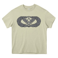 Mossy Air Force Civil Engineer Badge Heavy Core Tee - SnappyArt