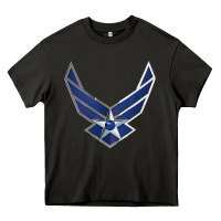 Asphalt US Air Force USAF Heavy Core Tee - SnappyArt