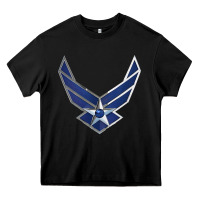 Black US Air Force USAF Heavy Core Tee - SnappyArt