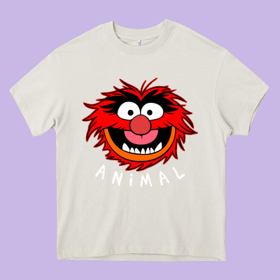 Muppets Animal Heavy Core Tee Designed By Snappyart